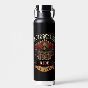 Skull Ride Motorräder, Reite um zu Leben  Trinkflasche