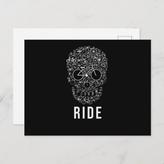 Skull Ride Postkarte (Vorne/Hinten)