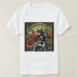 "Skull Rider: Eine kühne Fahrt durch lebendige Blü T-Shirt