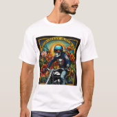 "Skull Rider: Eine kühne Fahrt durch lebendige Blü T-Shirt (Vorderseite)