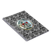 SKULL RIDERS DAMASK NOTIZBLOCK (Rechte Seite)