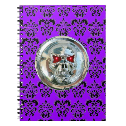 SKULL RIDERS DAMASK NOTIZBLOCK (Vorderseite)