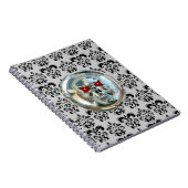 SKULL RIDERS DAMASK NOTIZBLOCK (Rechte Seite)