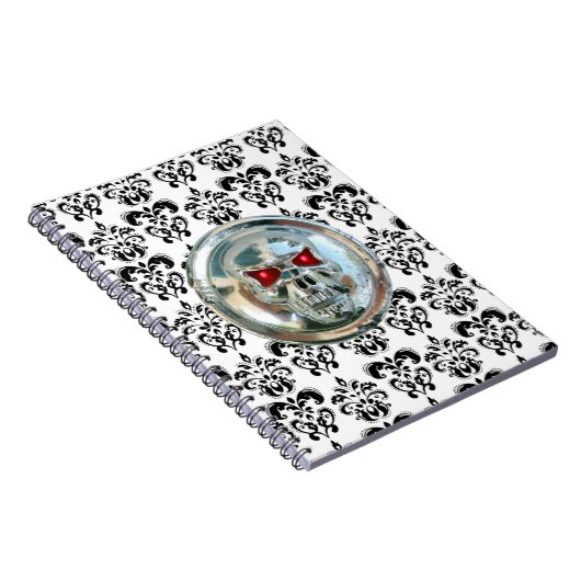 SKULL RIDERS DAMASK NOTIZBLOCK (Rechte Seite)