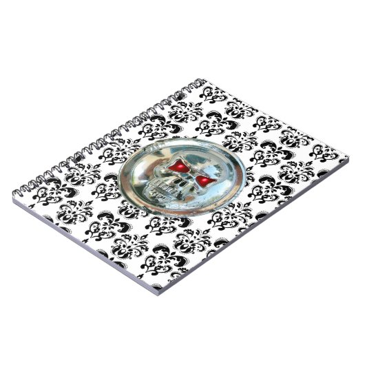 SKULL RIDERS DAMASK NOTIZBLOCK (Linke Seite)