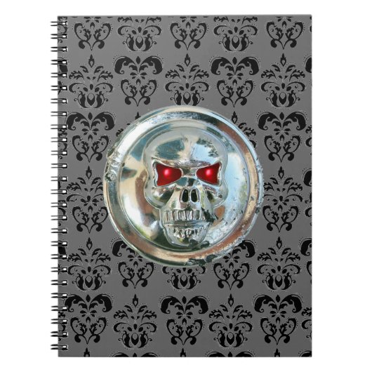 SKULL RIDERS DAMASK NOTIZBLOCK (Vorderseite)