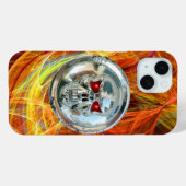 SKULL RIDERS METAL Graugelb Orange Case-Mate iPhone Hülle (Rückseite (Horizontal))