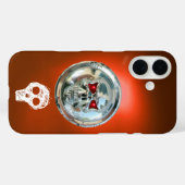 SKULL RIDERS METAL MONOGRAM Orange Case-Mate iPhone Hülle (Rückseite (Horizontal))
