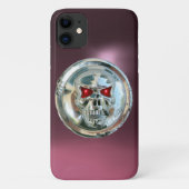 SKULL RIDERS MONOGRAM lila Case-Mate iPhone Hülle (Rückseite)