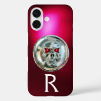 SKULL RIDERS MONOGRAM Red Burgund