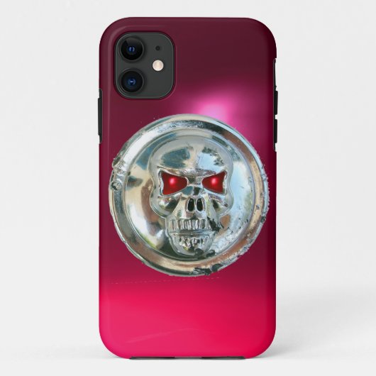 SKULL RIDERS MONOGRAM rosa Case-Mate iPhone Hülle (Rückseite)