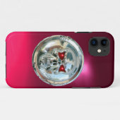SKULL RIDERS MONOGRAM rosa Case-Mate iPhone Hülle (Rückseite (Horizontal))