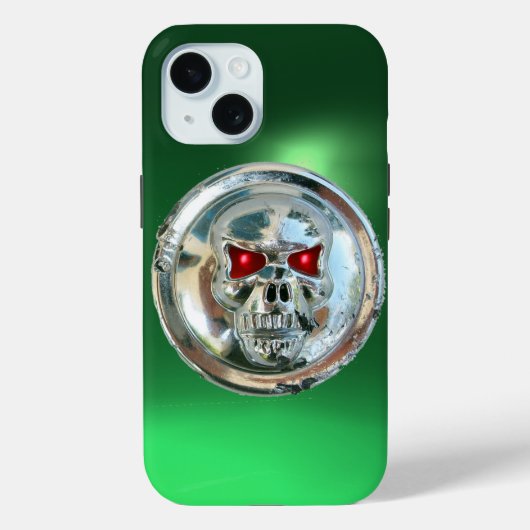 SKULL RIDERS MONOGRAMM grün Case-Mate iPhone Hülle (Rückseite)