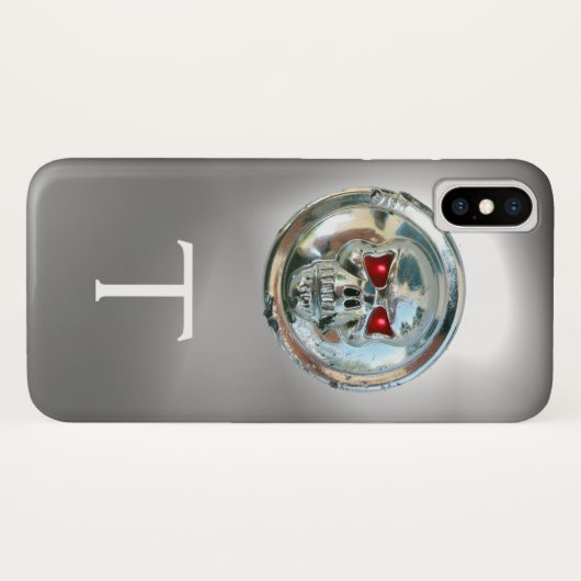 SKULL RIDERS MONOGRAMM weiß Case-Mate iPhone Hülle (Rückseite (Horizontal))