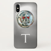 SKULL RIDERS MONOGRAMM weiß Case-Mate iPhone Hülle (Rückseite)