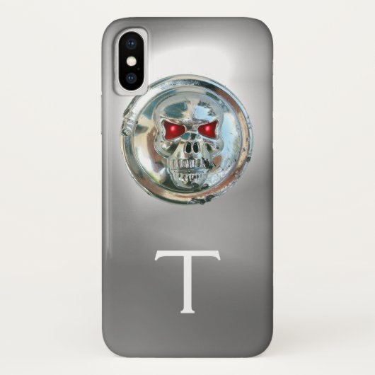 SKULL RIDERS MONOGRAMM weiß Case-Mate iPhone Hülle (Rückseite)