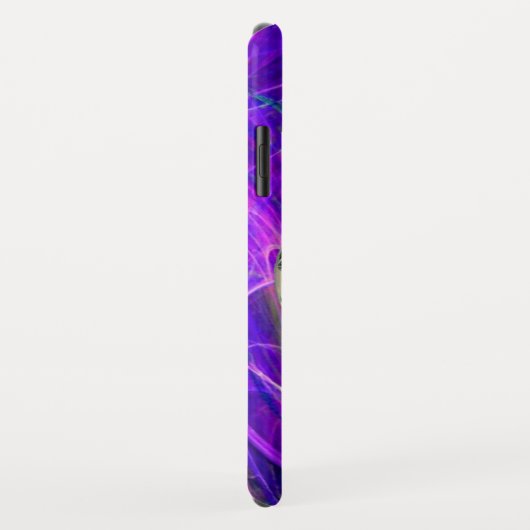 SKULL RIDERS Pink Blue Lila Fraktal Wirbel Case-Mate iPhone Hülle (Hinten/Rechts)