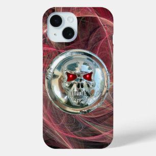 SKULL RIDERS Pink Metal Gray Fraktal Wirbel Case-Mate iPhone Hülle