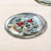 SKULL RIDERS RUNDER PAPPUNTERSETZER (Angewinkelt)