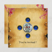 SKULL RIDERS Saphir Einladung (Vorne/Hinten)