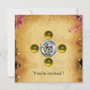 SKULL RIDERS topaz Einladung