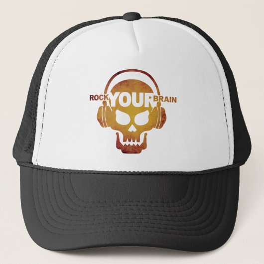 Skull-Rock-03 Truckerkappe (Vorderseite)