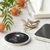 Skull Rock and Roll Gothic Gastgeschenk Hochzeit Schlüsselanhänger (Seite)