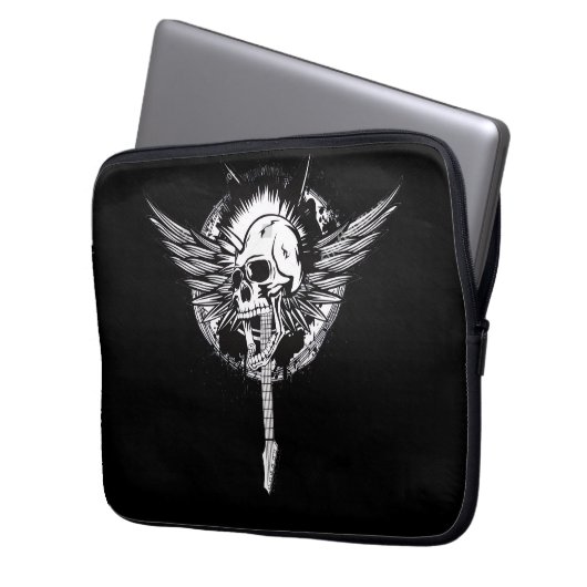 SKULL ROCK LAPTOPSCHUTZHÜLLE (Vorderseite Links)