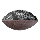 Skull Rose Chalk | Funky Gothic Grunge Abschluss Football (Gedreht 90)