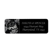 Skull Rose Chalk | Funky Gothic Grunge Address (Vorne)