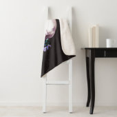 Skull & Rose: Dunkle Flora Wasserfarbe. Sherpadecke (Beispiel)