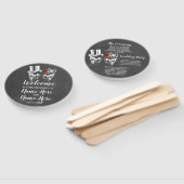 Skull Rose Hochzeitsprogramm Halloween Red Fächer (Non-assembled)