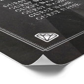 Skull Rose Table Wedween Poster Seating (Ecke)