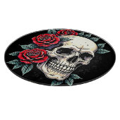 Skull Rose Tattoo Art Schneidebrett (Ecke)