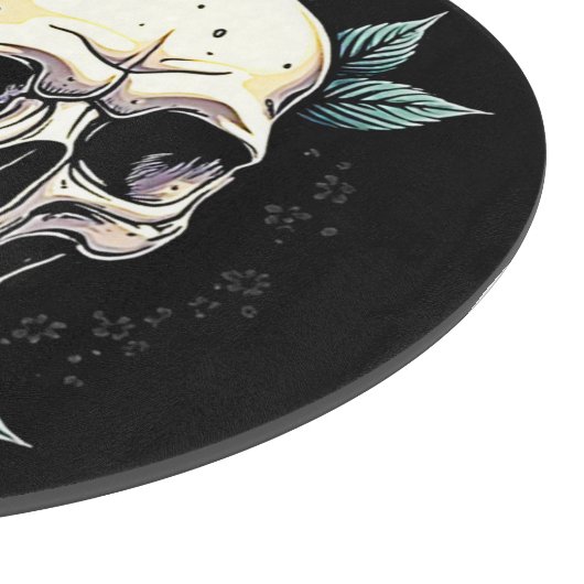 Skull Rose Tattoo Art Schneidebrett (Ecke)