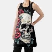 Skull Rose Tattoo Art Schürze (InSitu)