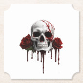 SKULL & ROSE UNTERSETZER (Vorderseite)
