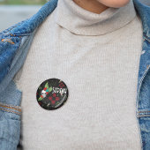 Skull Rose Zia Sun Greenerity Black New Mexico Button