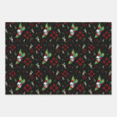 Skull Rose Zia Sun Greenerity Black New Mexico Geschenkpapier Set (Vorderseite 3)