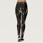Skull Rose Zia Sun Greenerity Black New Mexico Leggings (Rückseite)