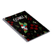 Skull Rose Zia Sun Greenerity Black New Mexico Notizblock (Rechte Seite)
