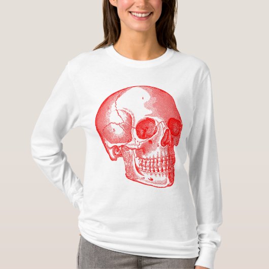Skull - rot T-Shirt (Vorderseite)