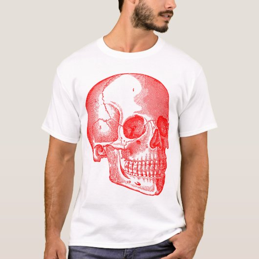 Skull - rot T-Shirt (Vorderseite)