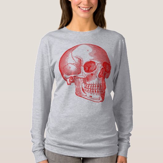 Skull - rot T-Shirt (Vorderseite)