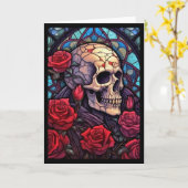 Skull & Rote Rosen V3 Blankkarte Karte (Gelbe Blume)
