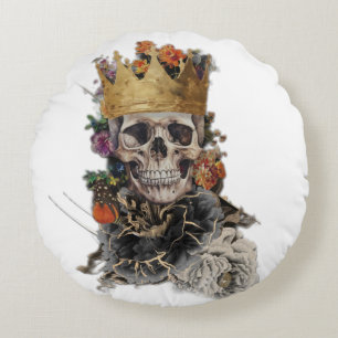 Skull Round Pillow Rundes Kissen