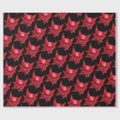 Skull Ruby Edelwrapping Paper Geschenkpapier (Flach)