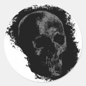 SKULL RUNDER AUFKLEBER (Vorderseite)