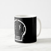 Skull sagt: "Liebe ist Schmerz" Kaffeetasse (VorderseiteRechts)