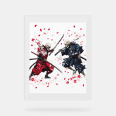 Skull Samurai Duel Acrylschild (Vorderseite)